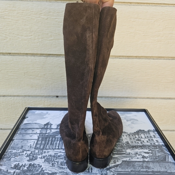 Van Eli brown suede riding boots 7M - Picture 4 of 12